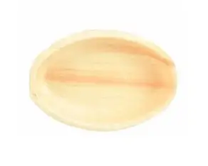 Eco Areca Leaf Oval Shaped Plate - Elegant oval plate ideal for fish dishes and formal dining.