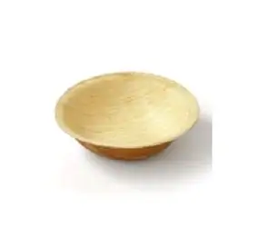 Eco Areca Leaf Round Shaped Bowl - Classic round bowl perfect for soups, cereals, and desserts.