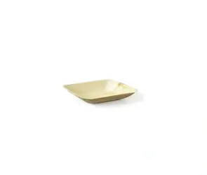 Eco Areca Leaf Square Shaped Bowl - Modern square bowl with clean geometric lines.